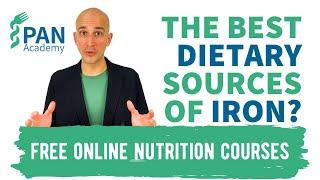 What are the best dietary sources of iron?  PAN Academy  Free Online Nutrition Courses