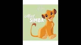 Flip Through Disney 100 Meet Simba book - Children Story