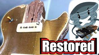 The 1952 Gibson Les Paul Destroyed By A Tornado Has Been Restored  Jared James Nichols Dorothy