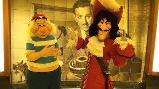 Captain Hook and Mr. Smee Meet & Greet on Disney Dream Cruise Disney Cruise Line - Tick Tock Croc