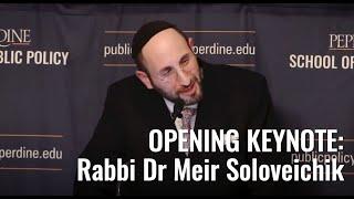 Opening Keynote Rabbi Dr  Meir Soloveichik - Making Men Moral Conference