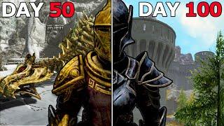 I Spent 100 Days in Skyrim Legendary Survival