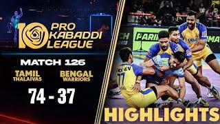 Thalaivas End Campaign with Massive Win Over Maninders Warriors  PKL Match #126 Highlights