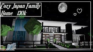 Cozy Modern Japan Family Home 130k BLOXBURG SPEEDBUILD