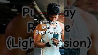 PUSH DAY Workout Routine Light Version - Build Chest Shoulders Triceps #shorts #pushday #gym