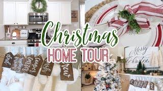 CHRISTMAS HOME DECOR TOUR  FARMHOUSE CHRISTMAS DECOR 2019