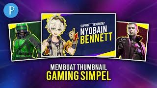 Cara Membuat Thumbnail Gaming Simpel di Hp Android  PIXELLAB TUTORIAL #21