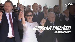 Jarosław Kaczyński na Jasnej Górze i pielgrzymka Radia Maryja. Wspólne śpiewy i tańce