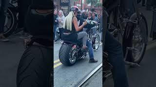 Cool couple riding with style 