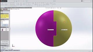 SOLIDWORKS Tutorial - Learn How To Split A Part - Split Parts in SolidWorks