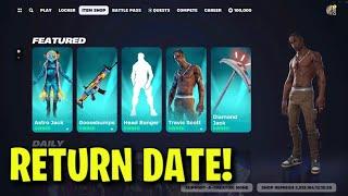 TRAVIS SCOTT SKIN RETURN DATE in FORTNITE ITEM SHOP Travis Scott Skin Returning 2024