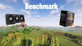 Minecraft Benchmark with Shader RX 7800 XT and Ryzen 7 5800x