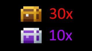 RotMG 10 Epic Chests + 30 Quest Chests plus a few white bag clips