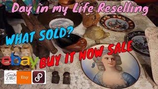 Finding Hidden Treasures  Buy It Now Sale  What Sold Vlog  Full-Time Reseller #thrifting