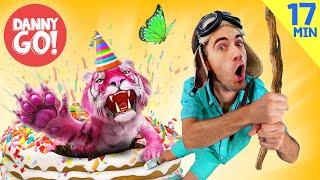 Tigers Insects Garbage Trucks + more   Dance Compilation  Danny Go Songs for Kids