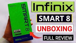 Infinix Smart 8 Unboxing & Full Review 2024  HindiUrdu