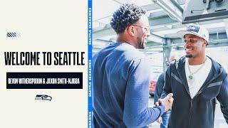 Devon Witherspoon and Jaxon Smith-Njigba Arrive in Seattle  2023 Seattle Seahawks