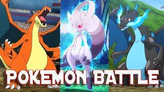 Pokemon Battle Mega Charizard X VS Mega Charizard YMega Mewtwo X VS Mega Mewtwo Y