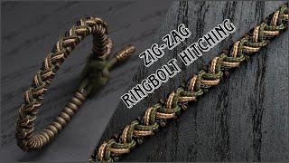 HOW TO MAKE ZIG ZAG RINGBOLT HITCHING PARACORD BRACELET EASY PARACORD TUTORIAL DIY.