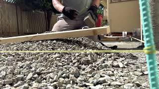 How to level the ground for BASE PREP for Pavers The Perfect Patio series Part 2 Base Prep #diy