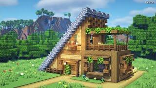 Minecraft  How To Build a Triangular Wooden House