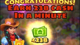 TOWNSHIP Earn 238 tcash in 1 minute  House of Luck