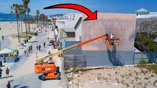 Painting a Huge Surf Mural for HBO at Venice Beach