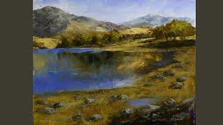 Mastering Landscape Art Painting A Stunning Mountain And Lake With Acrylics