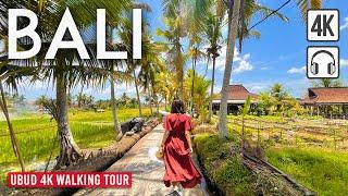 UBUD Bali 4K Walking Tour Indonesia - Captions & Immersive Sound 4K Ultra HD60fps