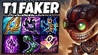 T1 Faker Ziggs vs Azir  MID  Patch 14.17 Korea Grandmaster 