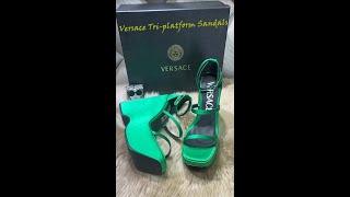 Versace Tri platform Sandals Review#shorts