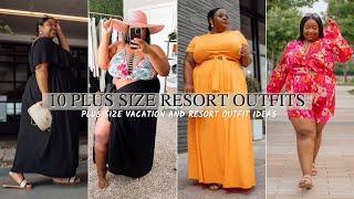 10 PLUS SIZE VACATION & RESORT OUTFIT IDEAS FOR A LARGE BELLY  RESORT WEAR  From Head to Curve