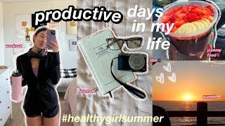 PRODUCTIVE DAYS IN MY LIFE  healthy girl summer