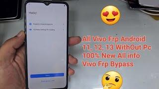 Vivo Y21 Frp Bypass Android 12 & 11 WithOut Pc New 100%  All Vivo Frp Bypass Android 111213 No Pc