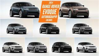 2024 Range Rover Evoque Autobiography - All Color Paint Options - Images  AUTOBICS