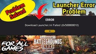 LAUNCHER ERROR problem of PUBG LITE  Launcher error problem solution  PUBG LITE problem solution
