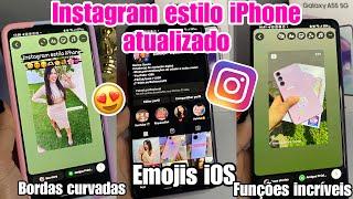 SAIUINSTAGRAM ESTILO IPHONE COM REPOST E MENÇÕES COM BORDAS CURVADAS+EMOJIS e FONTES iOS