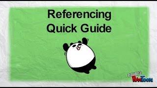 Referencing quick guide