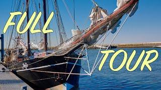 Tour Aboard a Real 105ft Sailboat Engine Room included