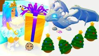 Buying FROST DRAGON + Surprise Pet Christmas Eggs Lets Play Roblox Adopt Me Video Game