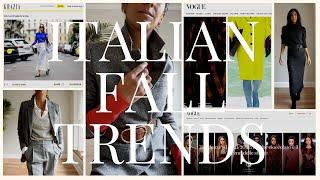 5 Italian Style Fall Fashion Trends 2021