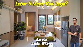 Rumah Compact Lebar 5 Tapi Luas di Lahan 55m2. Excelia Banjar Wijaya