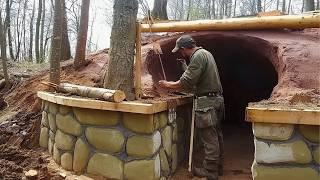 Man Builds Amazing UNDERGROUND CABIN in the Wild  Start to Finish by @lesnoy_craft8607