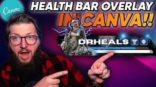 Custom Health Bar Overlays in Canva for FREE  Canva for Streamers
