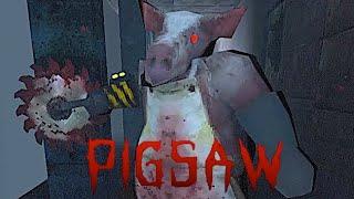 PIGSAW - Pigs Farm Humans in this Grim Survival Horror Game set in a Massive Industrial Abattoir
