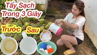 Tẩy Sạch Ố Vàng Trên Đồ Nhựa Chén Meka Chỉ Trong 3 Giây Mẹo Tẩy Ố Vàng Trên Đồ Dùng Siêu Nhanh