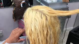 How To Bleach Dark Hair Blonde...in 1 Sitting
