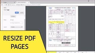 How to reduce PDF page size for Printing