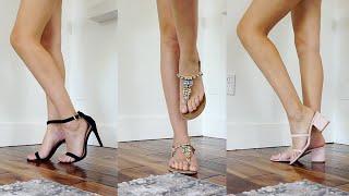 SANDALS & HEELS COLLECTION TRY ON VIDEO SPRING & SUMMER SHOES COLLECTION SIMPLE INNA