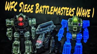 Transformers War For Cybertron Siege  WFC S-1 2 & 3 Battlemasters Firedrive Lionizer and Blowpipe